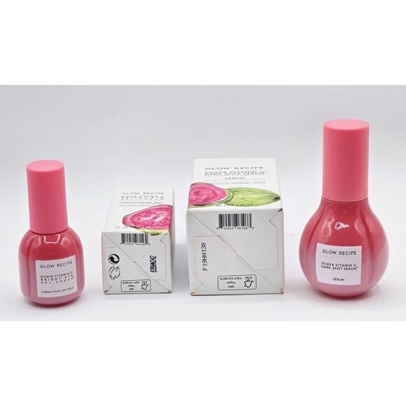 Glow Recipe Guava- Vitamin C Dark Spot Serum 1 oz & Bright Eye Gel Cream 0.5 oz - Picture 5 of 5